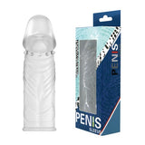14 cm Damarlı Uzatmalı Şeffaf Silikon Penis Kılıfı - B1003 14 cm Damarlı Uzatmalı Şeffaf Silikon Penis Kılıfı - B1003