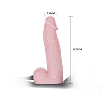 16,5 cm Belden Bağlamalı Şişirilebilir Strapon Penis - B1051