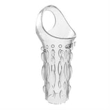 11,5 cm Silikon Şeffaf Tırtıklı Penis Kılıfı - BDM9452 11,5 cm Silikon Şeffaf Tırtıklı Penis Kılıfı - BDM9452
