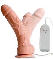 17 cm Belden Bağlamalı Kumandalı Gerçekçi Titreşimli Dildo Vibratör Penis - CA-BDM0161B