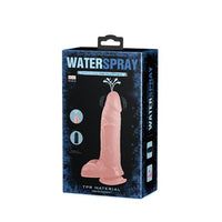 19,3 cm Su Fışkırtmalı Realistik Titreşimli Penis Anal Vajinal Dildo Mastürbatör - B1273