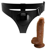 20 cm Belden Bağlamalı İçi Dolu Strapon Melez Penis - BDM1273 20 cm Belden Bau011flamalu0131 u0130çi Dolu Strapon Melez Penis - BDM1273