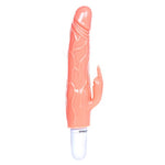 20 cm Klitoris Uyarıcılı Titreşimli Vibratör Dildo Penis - BDM1048