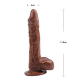 21,5 cm Gerçekçi Melez Dildo Penis - BDM1805B 21,5 cm Gerçekçi Melez Dildo Penis - BDM1805B