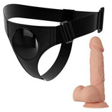21,8 cm Belden Bağlamalı İçi Dolu Strapon Penis - BDM1272 21,8 cm Belden Bau011flamalu0131 u0130çi Dolu Strapon Penis - BDM1272