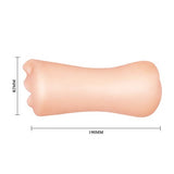 3 Boyutlu Çift Taraflı Suni Oral & Vajinal Mastürbatör - Gemini - BDM9215 3 Boyutlu Çift Taraflı Suni Oral & Vajinal Mastürbatör - Gemini - BDM9215