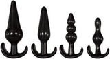 4 Parça Anal Plug Seti - Siyah - BDM122 4 Parça Anal Plug Seti - Siyah - BDM122