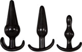 4 Parça Anal Plug Seti - Siyah - BDM122 4 Parça Anal Plug Seti - Siyah - BDM122
