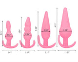 4 Parça Anal Plug Seti - Ten Rengi - BDM121 4 Parça Anal Plug Seti - Ten Rengi - BDM121