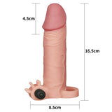 4,5 cm Uzatmalı Ten Rengi Realistik Titreşimli Penis Kılıfı XTender - LV1062F 4,5 cm Uzatmalı Ten Rengi Realistik Titreşimli Penis Kılıfı XTender - LV1062F