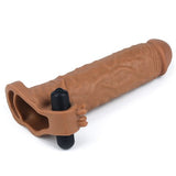 5 cm Uzatmalı Realistik Titreşimli Penis Kılıfı Melez XTender - LV1064B 5 cm Uzatmalı Realistik Titreşimli Penis Kılıfı Melez XTender - LV1064B