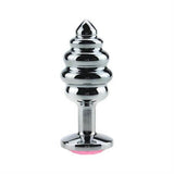 Mücevher Taşlı Paslanmaz Çelik Boğumlu Anal Tıkaç (Plug) - BDM012 Mücevher Taşlı Paslanmaz Çelik Boğumlu Anal Tıkaç (Plug) - BDM012