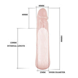 6 cm Dolgulu Uzatmalı Silikon Penis Kılıfı - BDM6208 6 cm Dolgulu Uzatmalı Silikon Penis Kılıfı - BDM6208
