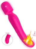 Çift Taraflı Isıtmalı Masaj Wand Vibratör 23 cm - S197 Çift Taraflu0131 Isu0131tmalu0131 Masaj Wand Vibratör 23 cm - S197