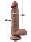 7.5'' Dual Layered Silicone Cock - LV411042 7.5'' Dual Layered Silicone Cock - LV411042