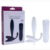 Anal & Prostat Stimulator 7 Farklı Titreşimli Anal Plug P-Spot Vibratör Beyaz - BDM1144 Anal & Prostat Stimulator 7 Farklı Titreşimli Anal Plug P-Spot Vibratör Beyaz - BDM1144