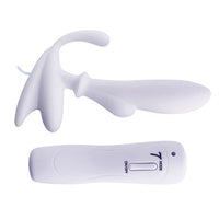 Anal & Prostat Stimulator 7 Farklı Titreşimli Anal Plug P-Spot Vibratör Beyaz - BDM1144