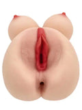 Anal ve Vajinal Çift Girişli Göğüslü Mastürbatör - LJ8114 Anal ve Vajinal Çift Girişli Göğüslü Mastürbatör - LJ8114