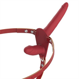 Belden Bağlamalı Çift Taraflı İçi Dolu Strapon Penis Kırmızı - BDMK005 Belden Bağlamalı Çift Taraflı İçi Dolu Strapon Penis Kırmızı - BDMK005