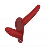 Belden Bağlamalı Çift Taraflı İçi Dolu Strapon Penis Kırmızı - BDMK005 Belden Bağlamalı Çift Taraflı İçi Dolu Strapon Penis Kırmızı - BDMK005