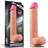 Belden Bağlamalı Yeni Nesil Çift Katmanlı 30,5 cm Realistik Dev Dildo Penis - LV411013B Belden Bağlamalı Yeni Nesil Çift Katmanlı 30,5 cm Realistik Dev Dildo Penis - LV411013B