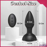 Black Dotted Titreşimli Kumandalı Anal Plug - FA-039 Black Dotted Titreşimli Kumandalı Anal Plug - FA-039