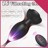 Black Dotted Titreşimli Kumandalı Anal Plug - FA-039 Black Dotted Titreşimli Kumandalı Anal Plug - FA-039