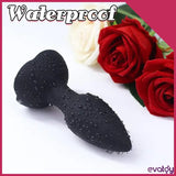 Black Dotted Titreşimli Kumandalı Anal Plug - FA-039 Black Dotted Titreşimli Kumandalı Anal Plug - FA-039