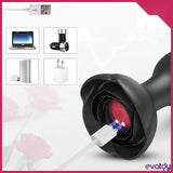 Black Dotted Titreşimli Kumandalı Anal Plug - FA-039 Black Dotted Titreşimli Kumandalı Anal Plug - FA-039