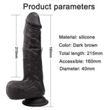 Dark Hareketli Isıtmalı Rotasyonlu Titreşimli Dildo - FA-SD-006 Dark Hareketli Isıtmalı Rotasyonlu Titreşimli Dildo - FA-SD-006