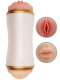 Gerçekçi Oral Vajinal Çift Taraflı Mastürbatör - AMLL1 Gerçekçi Oral Vajinal Çift Taraflı Mastürbatör - AMLL1