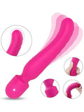 Çift Taraflı Isıtmalı Masaj Wand Vibratör 23 cm - S197 Çift Taraflı Isıtmalı Masaj Wand Vibratör 23 cm - S197