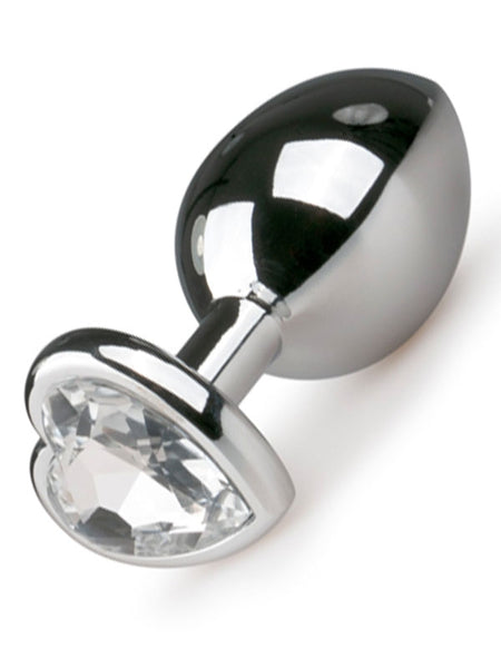 NOXXX Kalp Mücevherli Çelik Anal Plug Küçük Boy - 401006