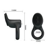 Klitoral Uyarıcılı Güçlü Titreşimli Penis Halkası - Cobra - BDM1277 Klitoral Uyarıcılı Güçlü Titreşimli Penis Halkası - Cobra - BDM1277