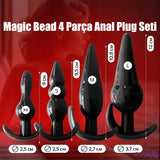 Magic Bead 4 Parça Anal Plug Seti - FA-431-1 Magic Bead 4 Parça Anal Plug Seti - FA-431-1