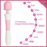 Magic Çift Taraflı 10 Mod AW Wand Vibratör - FA-XM303-Y Magic Çift Taraflı 10 Mod AW Wand Vibratör - FA-XM303-Y