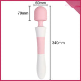 Magic Çift Taraflı 10 Mod AW Wand Vibratör - FA-XM303-Y Magic Çift Taraflı 10 Mod AW Wand Vibratör - FA-XM303-Y