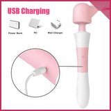 Magic Çift Taraflı 10 Mod AW Wand Vibratör - FA-XM303-Y Magic Çift Taraflı 10 Mod AW Wand Vibratör - FA-XM303-Y