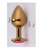 Mücevher Taşlı Gold Anal Tıkaç (Plug) - BDM010 Mücevher Taşlı Gold Anal Tıkaç (Plug) - BDM010