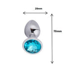 Mücevher Taşlı Küçük Boy Paslanmaz Çelik Anal Tıkaç (Plug) - BDM009 Mücevher Taşlı Küçük Boy Paslanmaz Çelik Anal Tıkaç (Plug) - BDM009