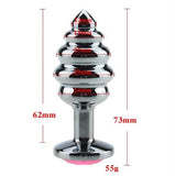 Mücevher Taşlı Paslanmaz Çelik Boğumlu Anal Tıkaç (Plug) - BDM012 Mücevher Taşlı Paslanmaz Çelik Boğumlu Anal Tıkaç (Plug) - BDM012