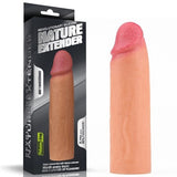 Nature Extender 4.5 cm Dolgulu Premium Ten Rengi Silikon Penis Kılıfı - LV4211F Nature Extender 4.5 cm Dolgulu Premium Ten Rengi Silikon Penis Kılıfı - LV4211F