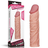 Nature Extender 5 cm Dolgulu Premium Ten Rengi Silikon Penis Kılıfı - LV1052F Nature Extender 5 cm Dolgulu Premium Ten Rengi Silikon Penis Kılıfı - LV1052F