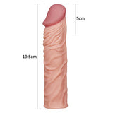 Nature Extender 5 cm Dolgulu Premium Ten Rengi Silikon Penis Kılıfı - LV1052F Nature Extender 5 cm Dolgulu Premium Ten Rengi Silikon Penis Kılıfı - LV1052F