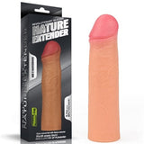Nature Extender 5,5 cm Dolgulu Premium Ten Rengi Silikon Penis Kılıfı - LV4213F Nature Extender 5,5 cm Dolgulu Premium Ten Rengi Silikon Penis Kılıfı - LV4213F