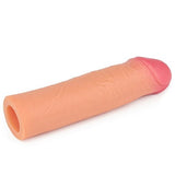 Nature Extender 5,5 cm Dolgulu Premium Ten Rengi Silikon Penis Kılıfı - LV4213F Nature Extender 5,5 cm Dolgulu Premium Ten Rengi Silikon Penis Kılıfı - LV4213F