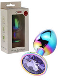 Censan Taşlı Çok Renkli Çelik Anal Plug - Büyük Boy - C-401014 Censan Taşlı Çok Renkli Çelik Anal Plug - Büyük Boy - C-401014