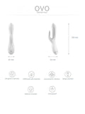 Ovo K3 Rabbit Lüks Vibratör White - 3000010225 Ovo K3 Rabbit Lüks Vibratör White - 3000010225