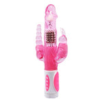 Oynar Başlı Klitoral & Anal Uyarıcılı Teknolojik Vibratör Penis - B1191