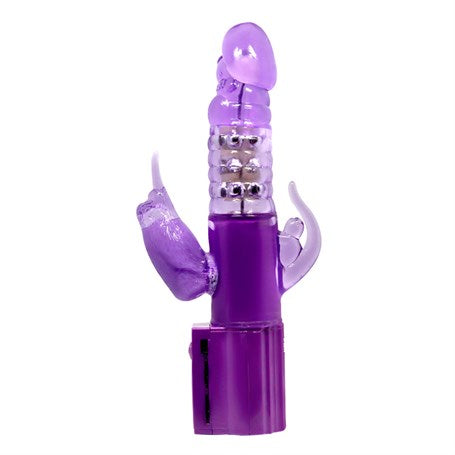 Oynar Başlı Klitoral & Anal Uyarıcılı Teknolojik Vibratör Penis - B1072